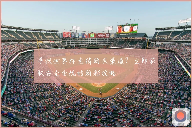 寻找世界杯竞猜购买渠道？立即获取安全合规的购彩攻略